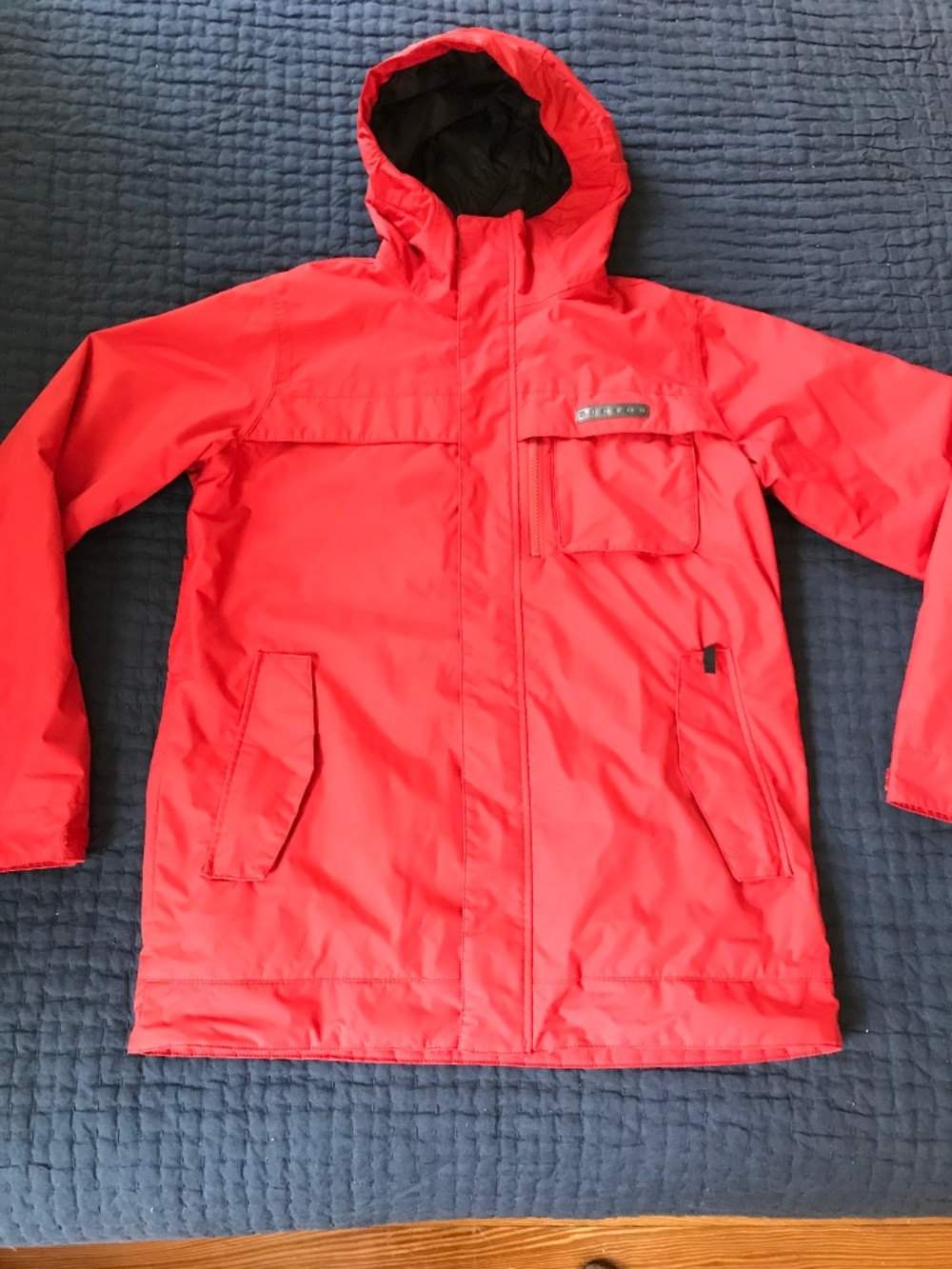 Burton Poacher Jacket Mens Small Red Collection DRYRIDE Snowboard Ski Hooded